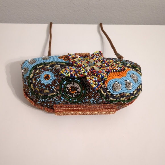 Handmade Beaded Purse Boho Chic Retro Vintage Trendy Unique Custom - Picture 3 of 11